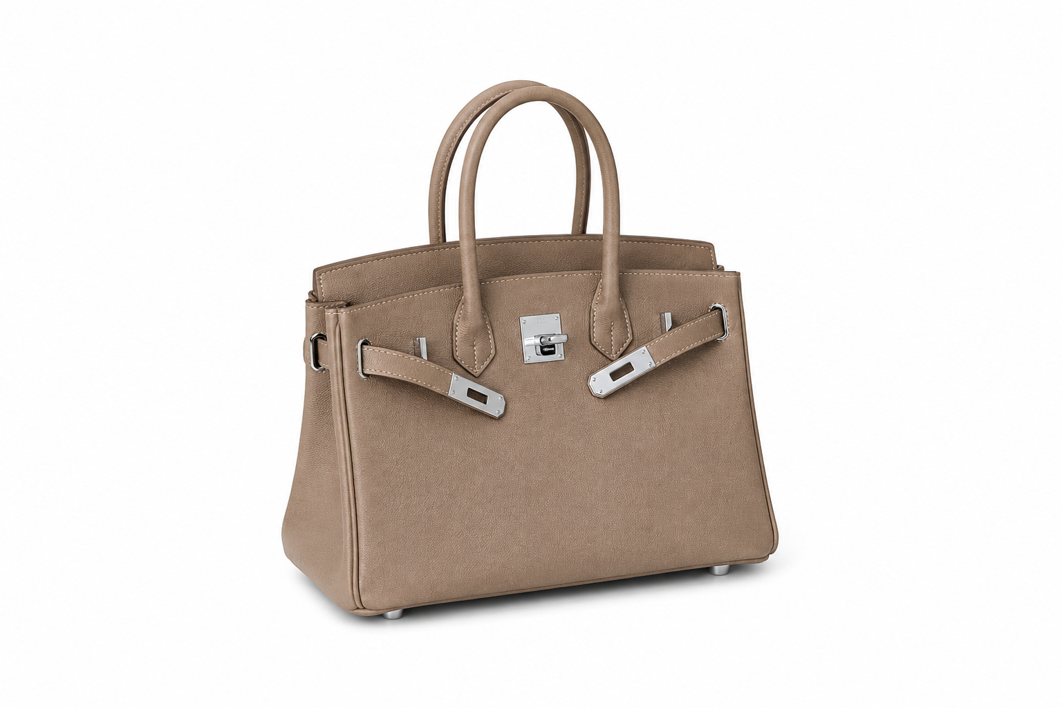 Elara Sac à poignée supérieure – Taupe signature