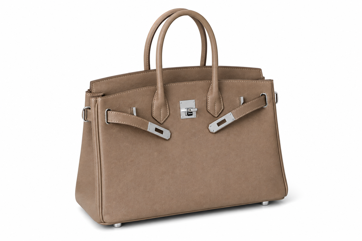Elara Sac à poignée supérieure – Taupe signature