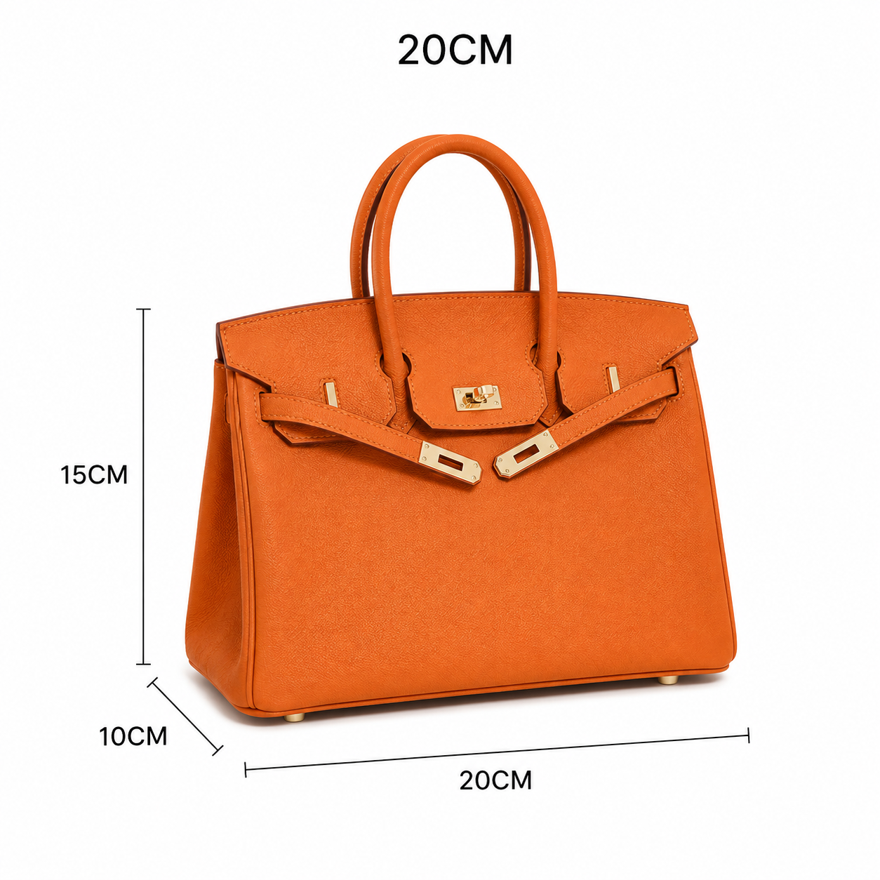 Elara Sac à poignée supérieure – Orange