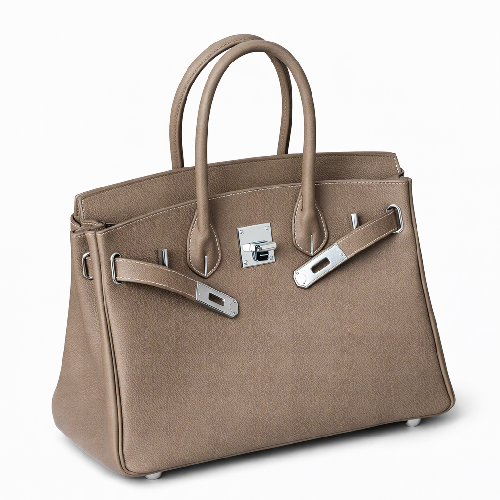 Elara Sac à poignée supérieure – Taupe signature
