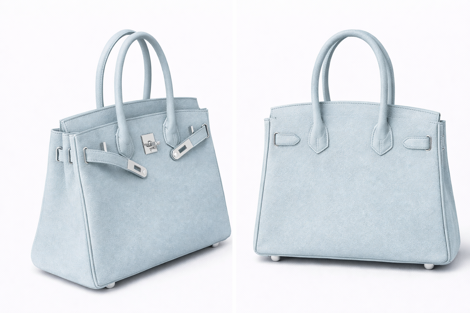 Elara Sac à poignée supérieure – Bleu ciel