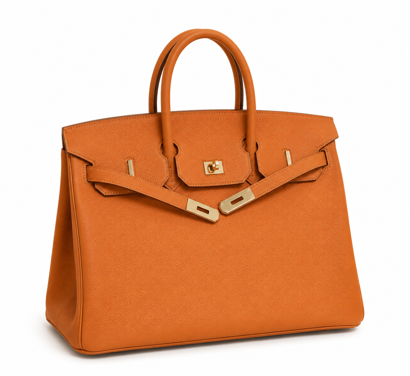 Elara Sac à poignée supérieure – Orange